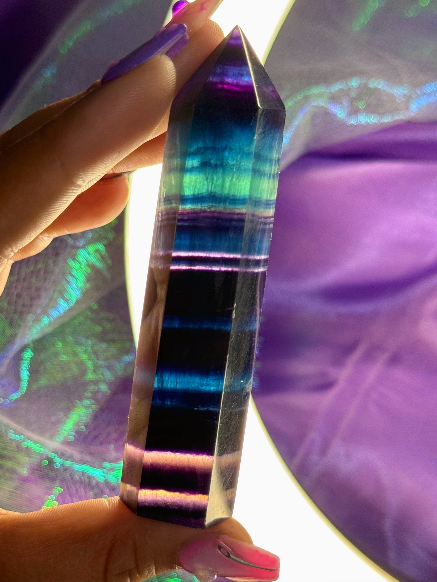 Dark Rainbow Fluorite Towers *YOU CHOOSE*