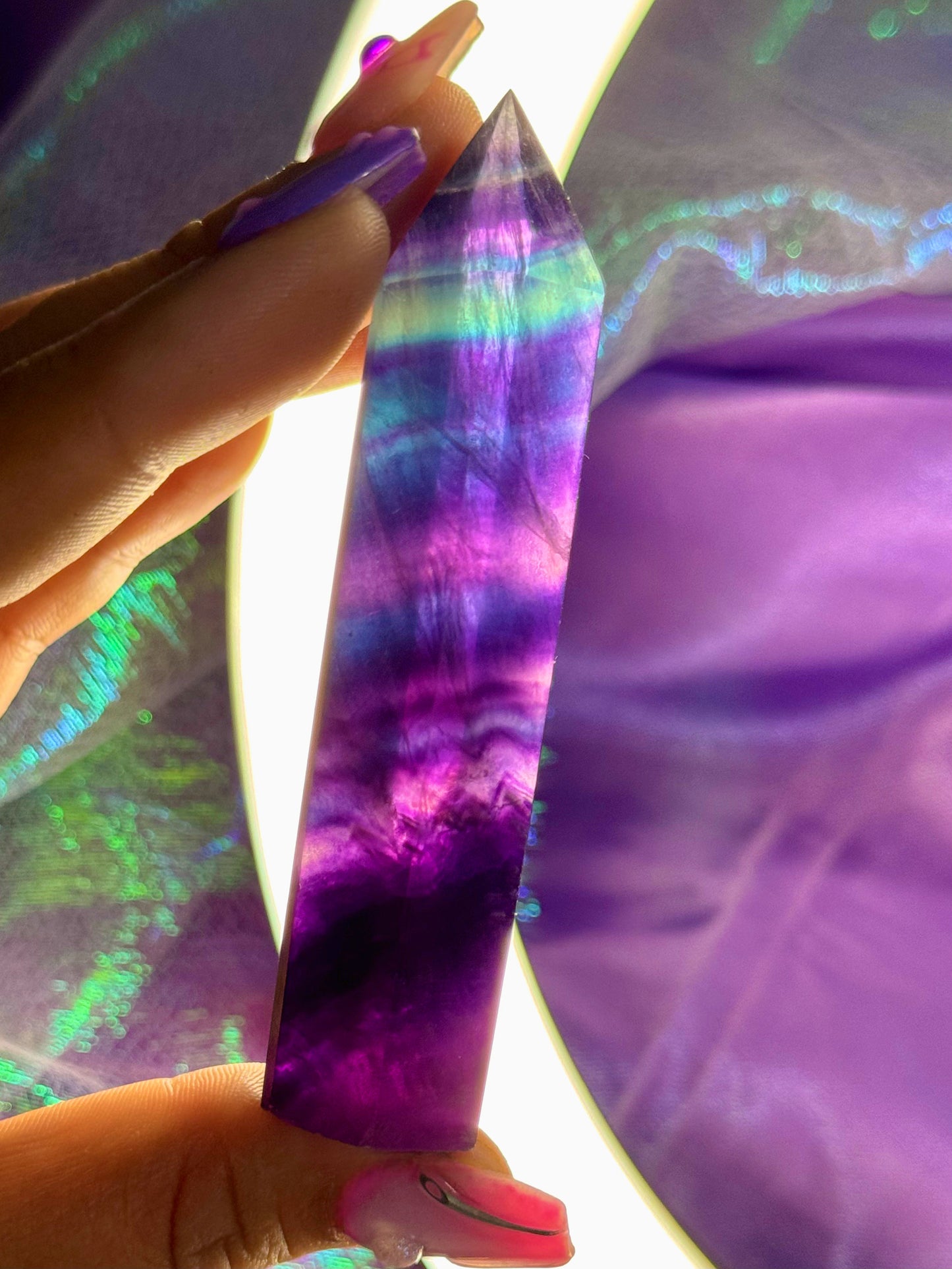 Dark Rainbow Fluorite Towers *YOU CHOOSE*
