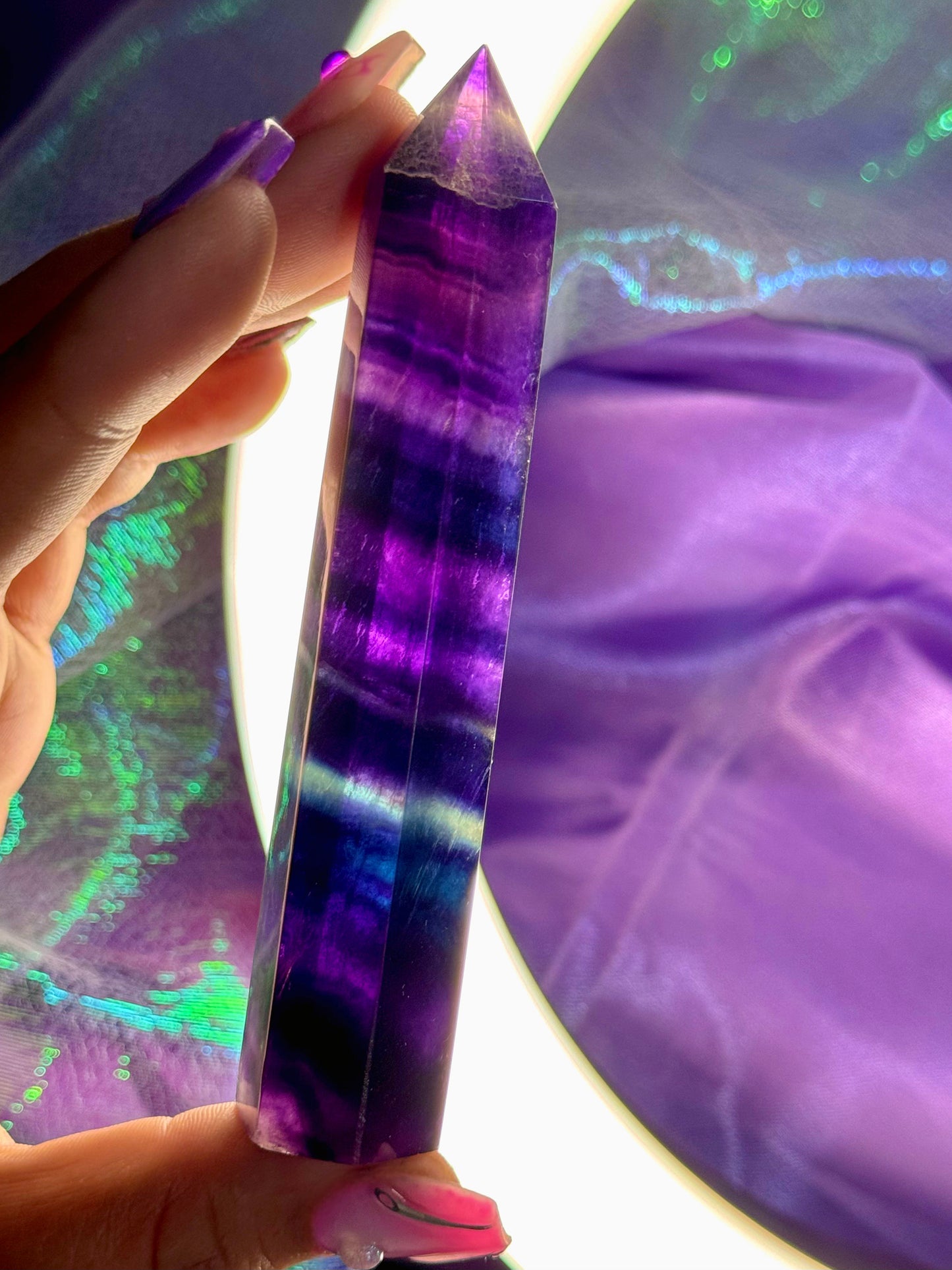 Dark Rainbow Fluorite Towers *YOU CHOOSE*