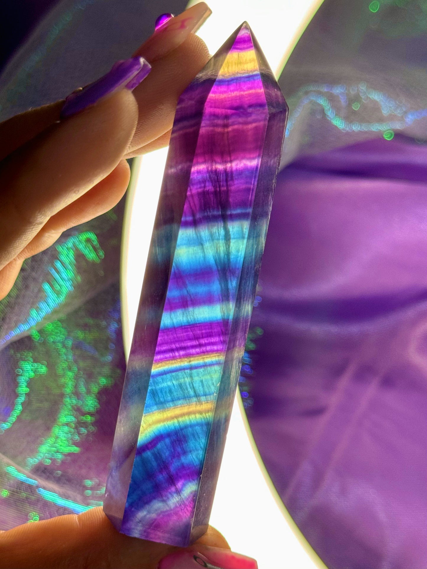 Dark Rainbow Fluorite Towers *YOU CHOOSE*