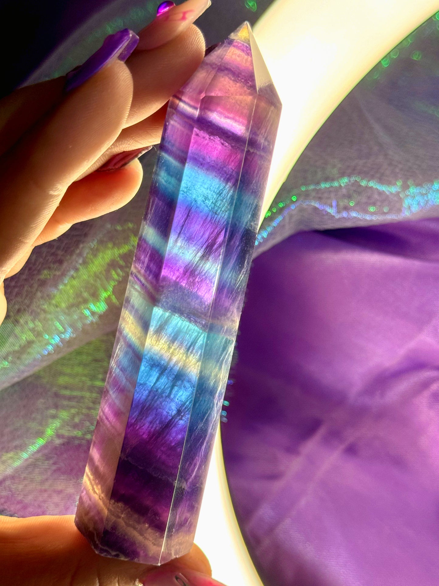 Dark Rainbow Fluorite Towers *YOU CHOOSE*