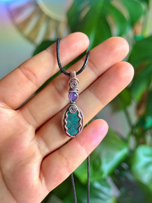 genuine turquoise & amethyst
