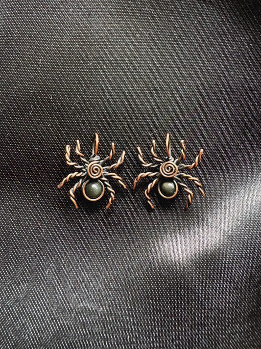 rainbow obsidian spider *mini*