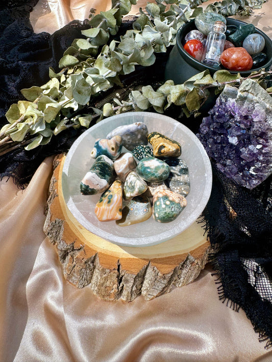 Ocean Jasper Tumbles (Mixed Veins)