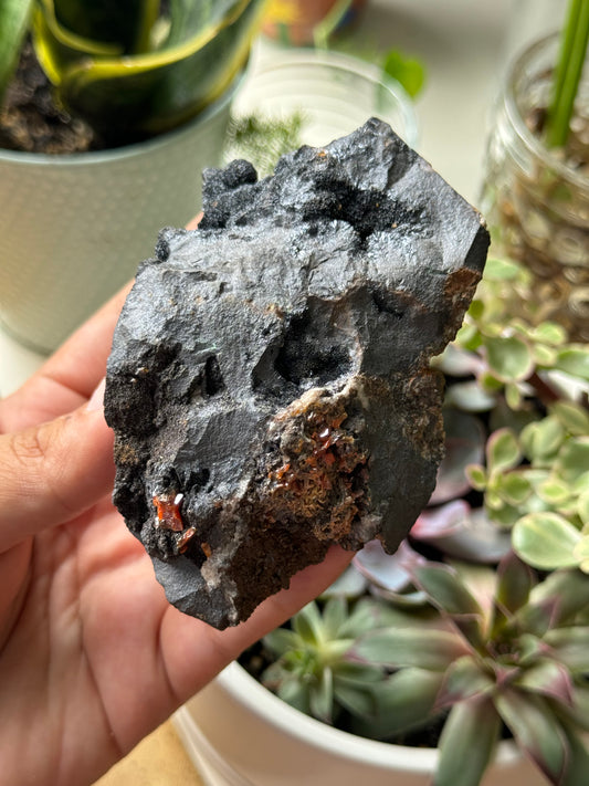 Manganese x Vandanite on Matrix