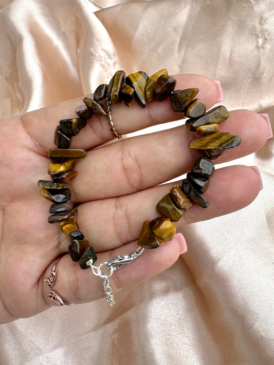 Tiger’s Eye Chip Bracelet