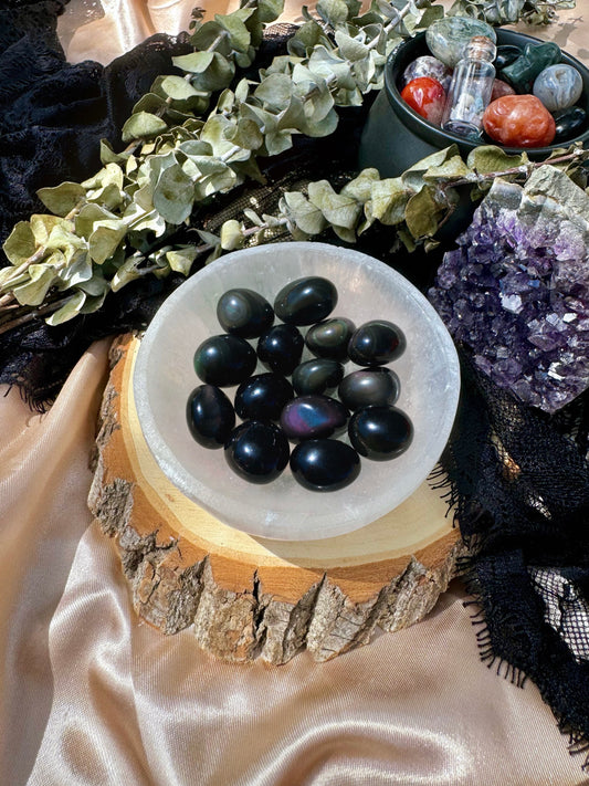 Rainbow Obsidian Tumbles