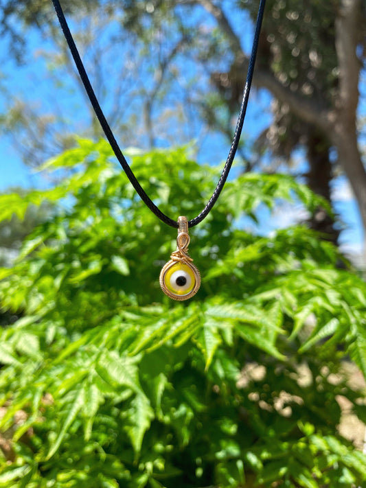 Yellow Ojo Pendant