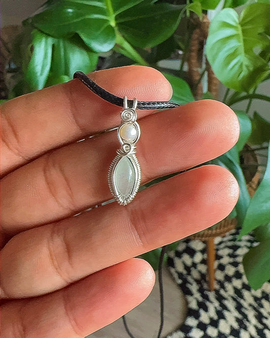aquamarine & freshwater pearl