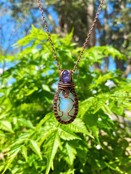 Opalite & Tanzanite Ken(ough) Pendant