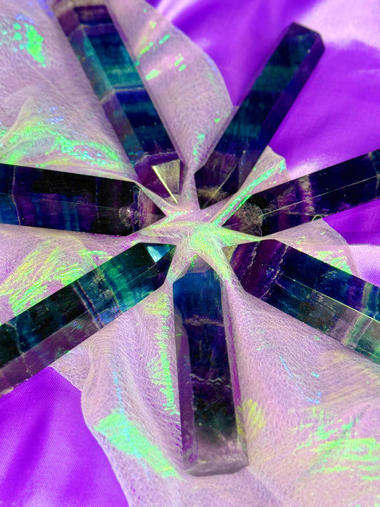 Dark Rainbow Fluorite Towers *YOU CHOOSE*