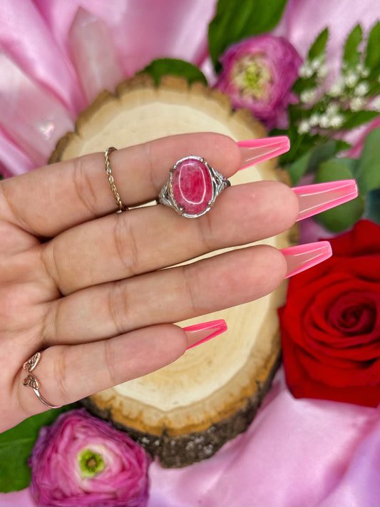 Rhodonite Ring - ADJUSTABLE