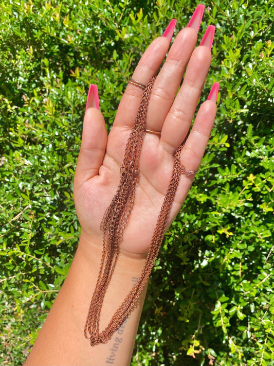 ✿ Antique Copper Chain Necklace ✿
